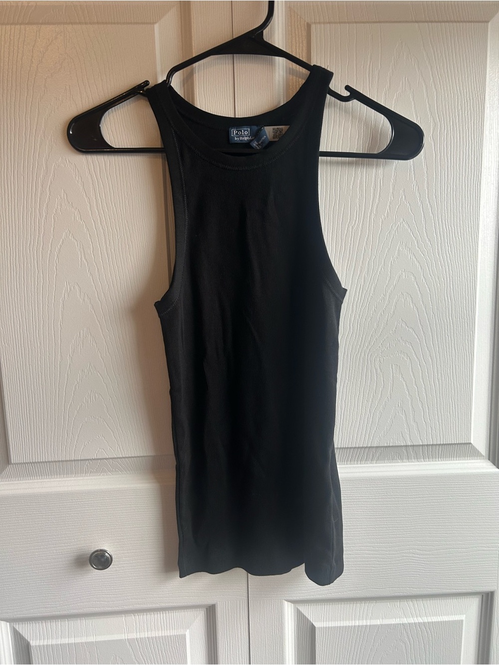 Polo by Ralph Lauren Black Ribbed Tank Top – Size M